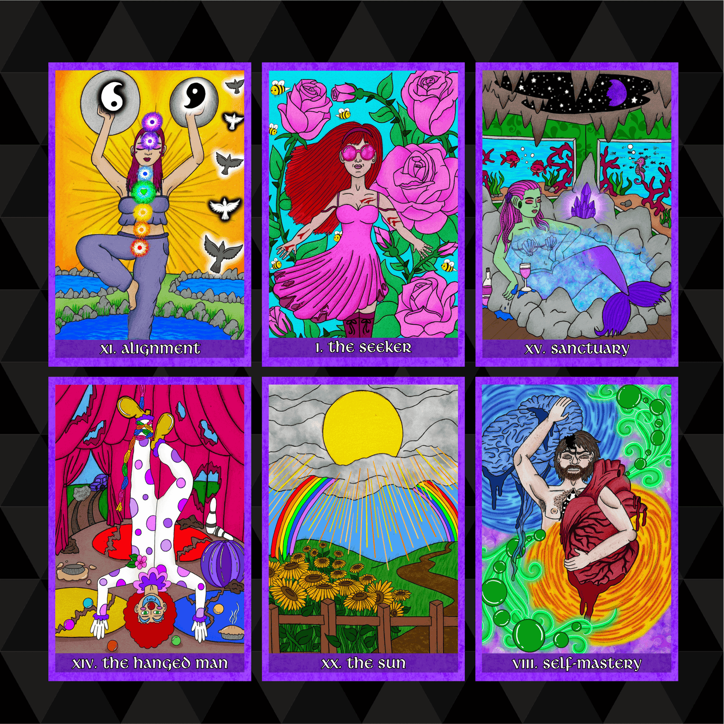 Beyond The Violet Veil" Tarot Deck AND Work/Guidebook