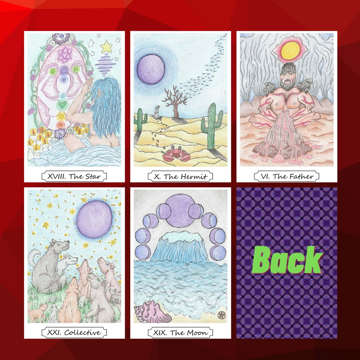 1. Through The Violet Veil Tarot Deck - Includes Work/Guide