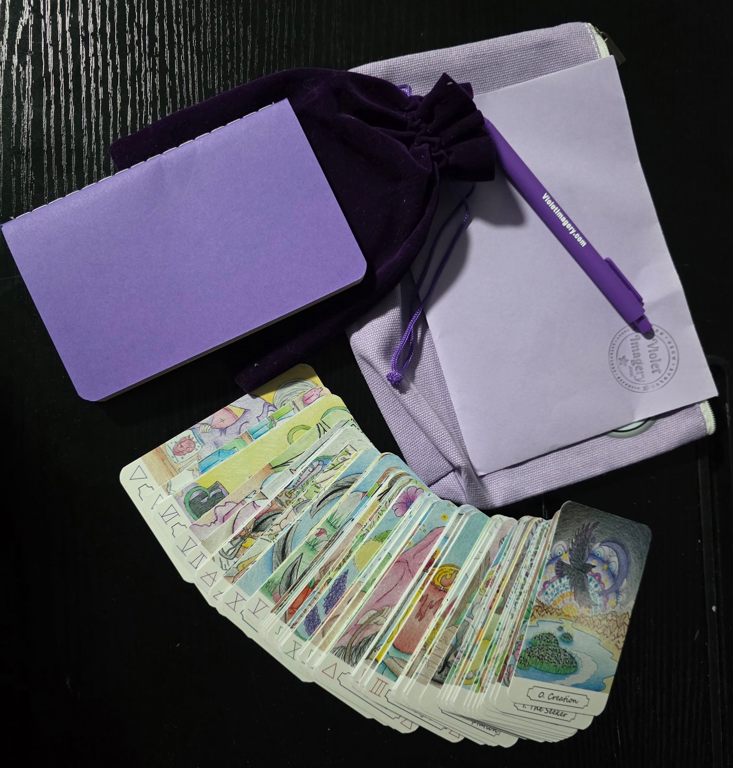 "Through The Violet Veil" Tarot Deck & Guide Book