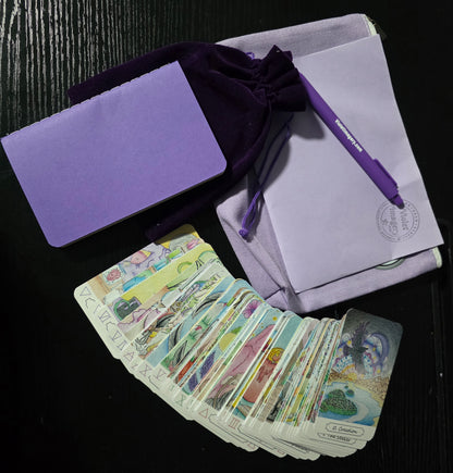 "Through The Violet Veil" Tarot Deck & Guide Book