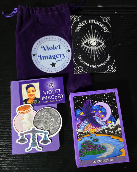 Beyond the Violet Veil Tarot Deck & Guidebook